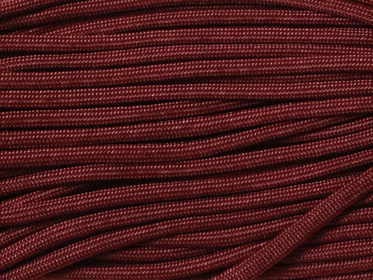 100FT Type III Burgundy Paracord 550 Parachute Cord 7 Strand Made In USA