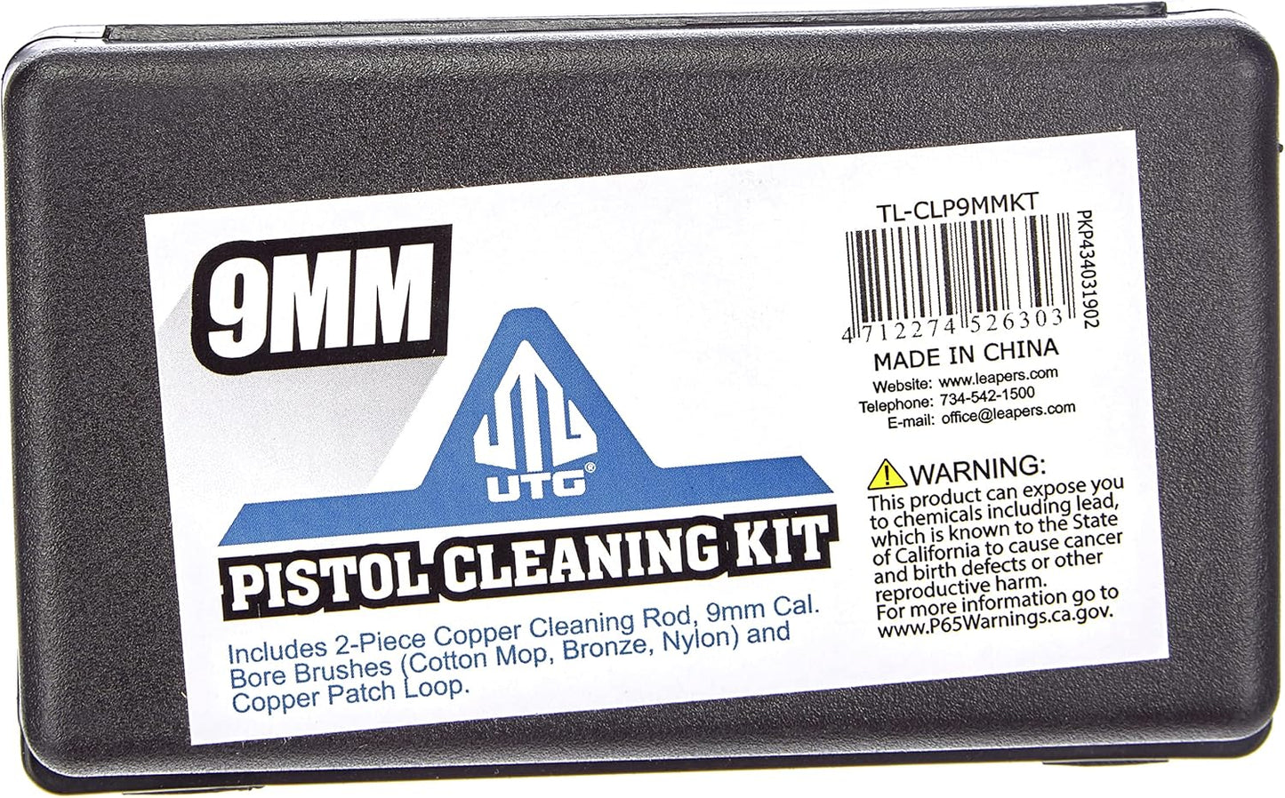 UTG 9MM Pistol Cleaning Kit,Black
