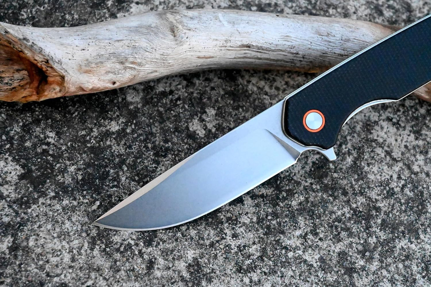 YAK & YETI Micarta Handle Folding Knife- Everyday Carry Knife for Men and Women - Indoor or Outdoor-Camping and Hunting knife-D2 steel Blade knives