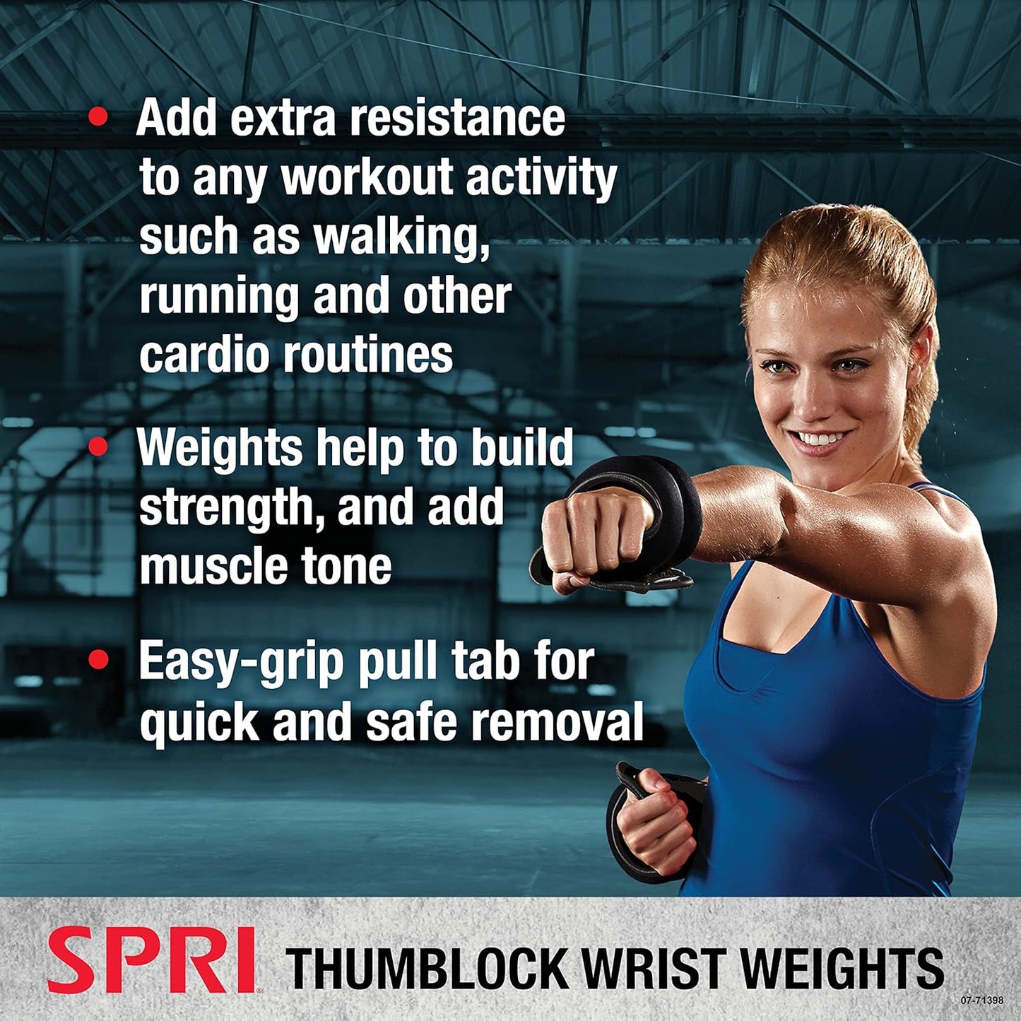 Wrist Weights Set for Arm Training - SPRI Thumblock Weights for Men & Women (2lb/4lb)