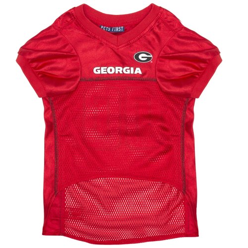 NCAA College Georgia Bulldogs Mesh Jersey for Dogs & Cats, Large. Licensed Big Dog Jersey with Your Favorite Football/Basketball College Team (Pack of 2)