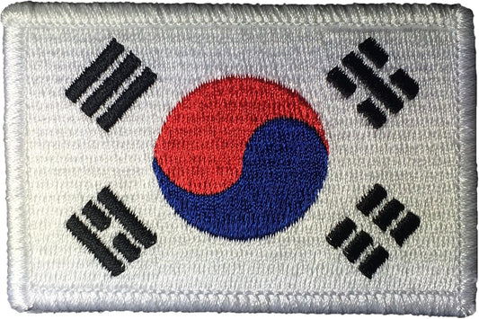 South Korea Flag Tactical Patch with Hook and Loop Fastener - 2"x3" by Ranger Return