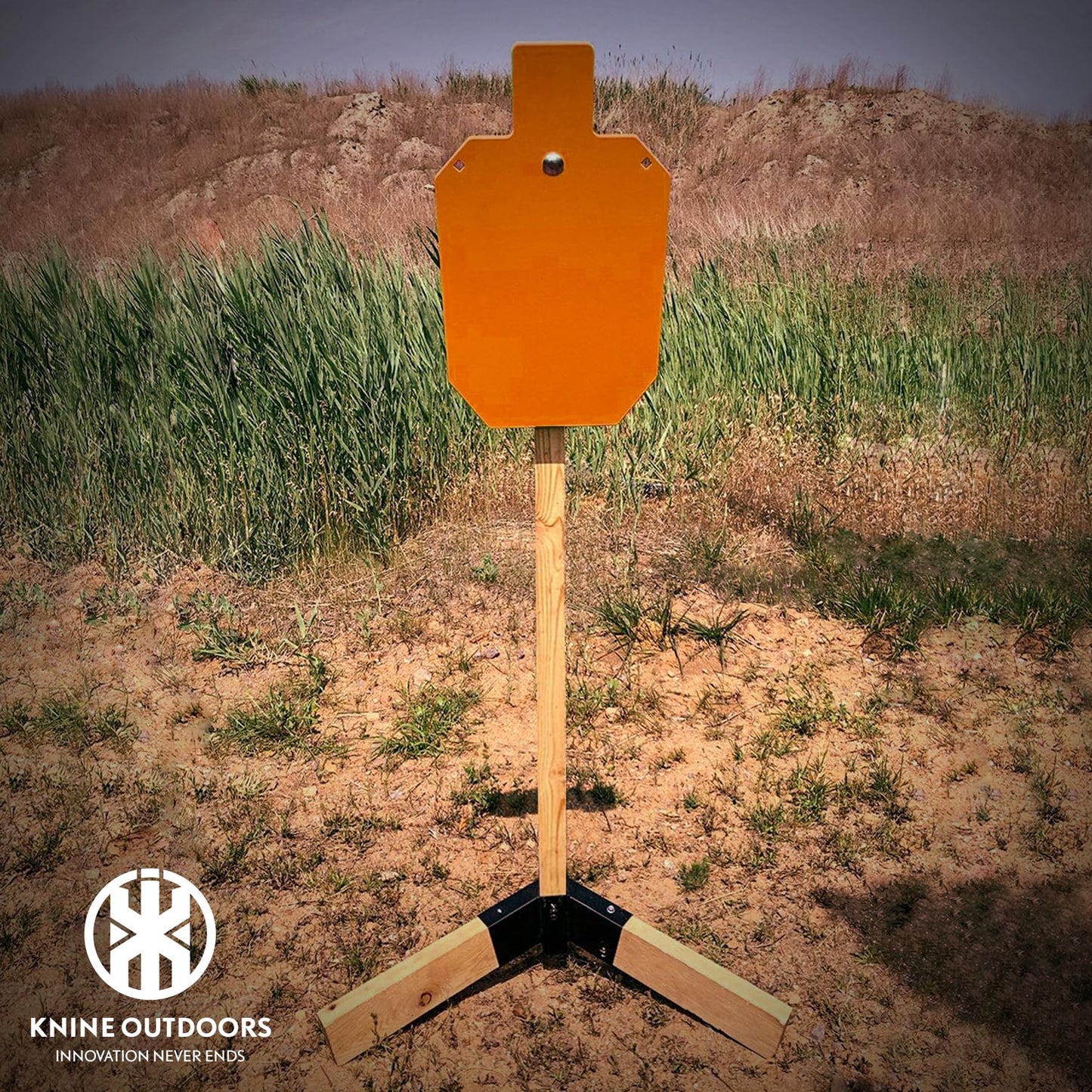 KNINE OUTDOORS Stand Base System for AR500 Metal Target, Bullet Trap, Fit for 2 * 4 Boards