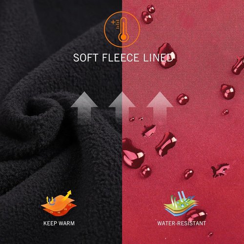 baleaf Women's Cycling Jacket Windproof Thermal Winter Running Cold Weather Gear Waterproof Softshell Warm