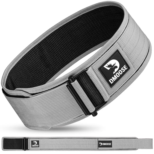 DMoose Auto Locking Weight Training Belt, Provides Lumbar Support & Stability, 4" Nylon Squat Belts for Men with Adjustable Buckle, Gym Belt for Women Weight Lifting