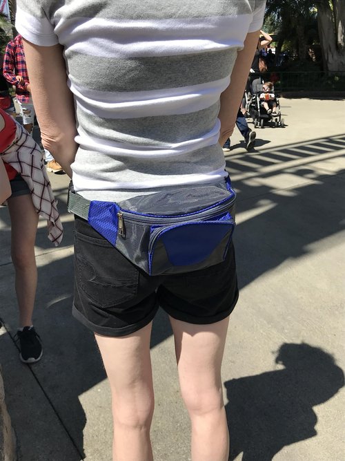 Deluxe Bulk 5 Pack of Colorful Sling Bag Waist Fanny or Cross Chest Packs - Perfect Hip Day Bag - Large 2 Pocket Design with Adjustable Snap Buckle