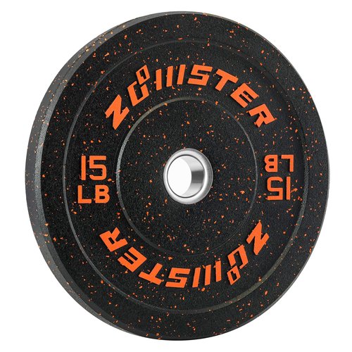 Bumper Weight Plate Olympic Plate Hi-Temp Bumper Weight Plate with Steel Insert Strength Training Weight Lifting Plate (15LB X 2)