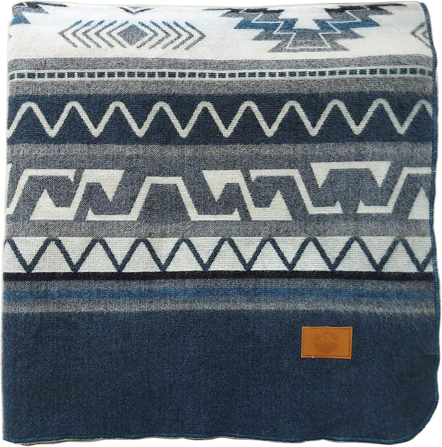 Inca Aztec Throw, Queen, King Blanket | Southwest Indian Navajo Boho Style | Native Cover for Camping, Bedding, Couch, Vanlife | Faux Alpaca, Lightweight, Hypoallergenic (Obsidian Black, Throw)