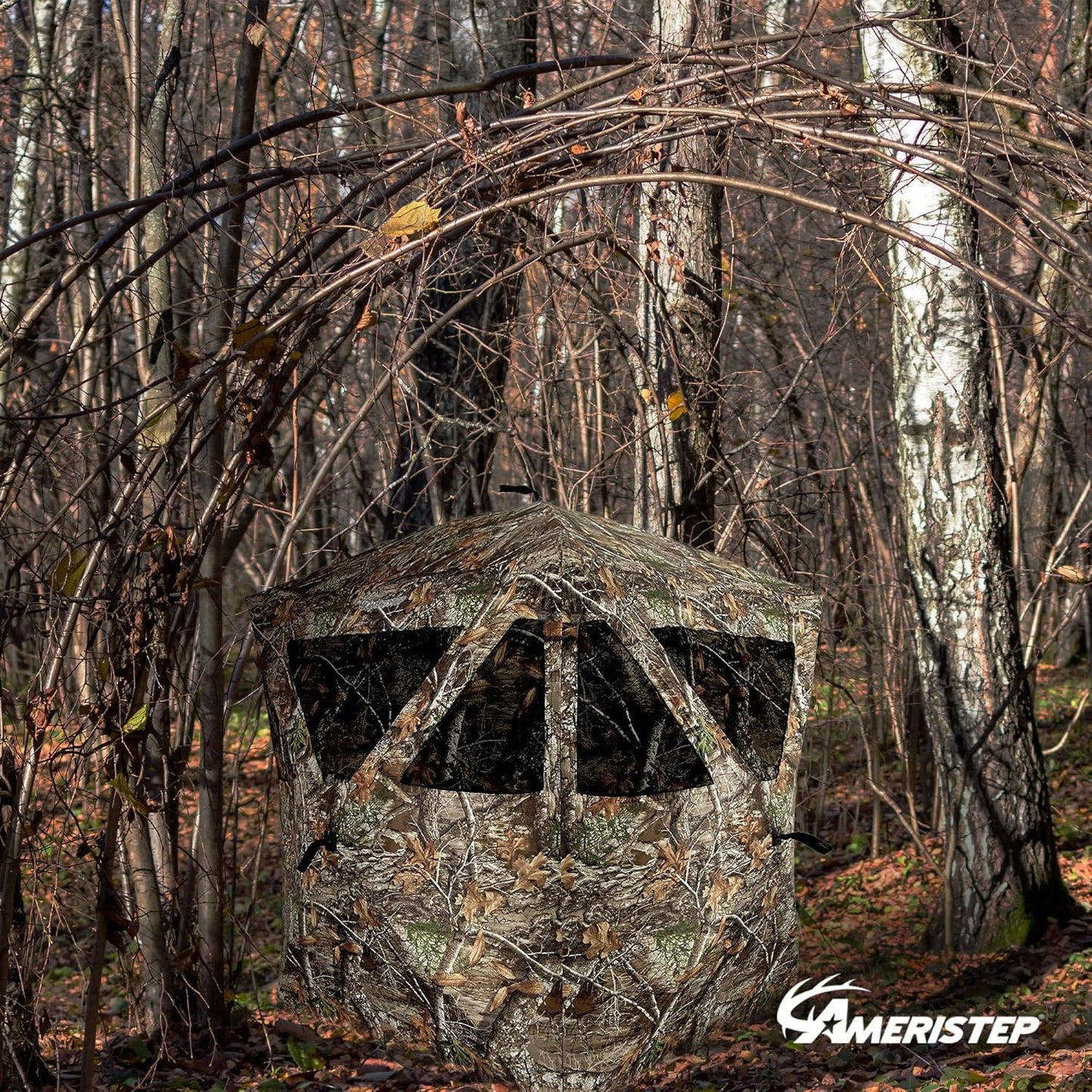 Ameristep Care Taker Kick Out Pop-Up Ground Blind, Premium Hunting Blind