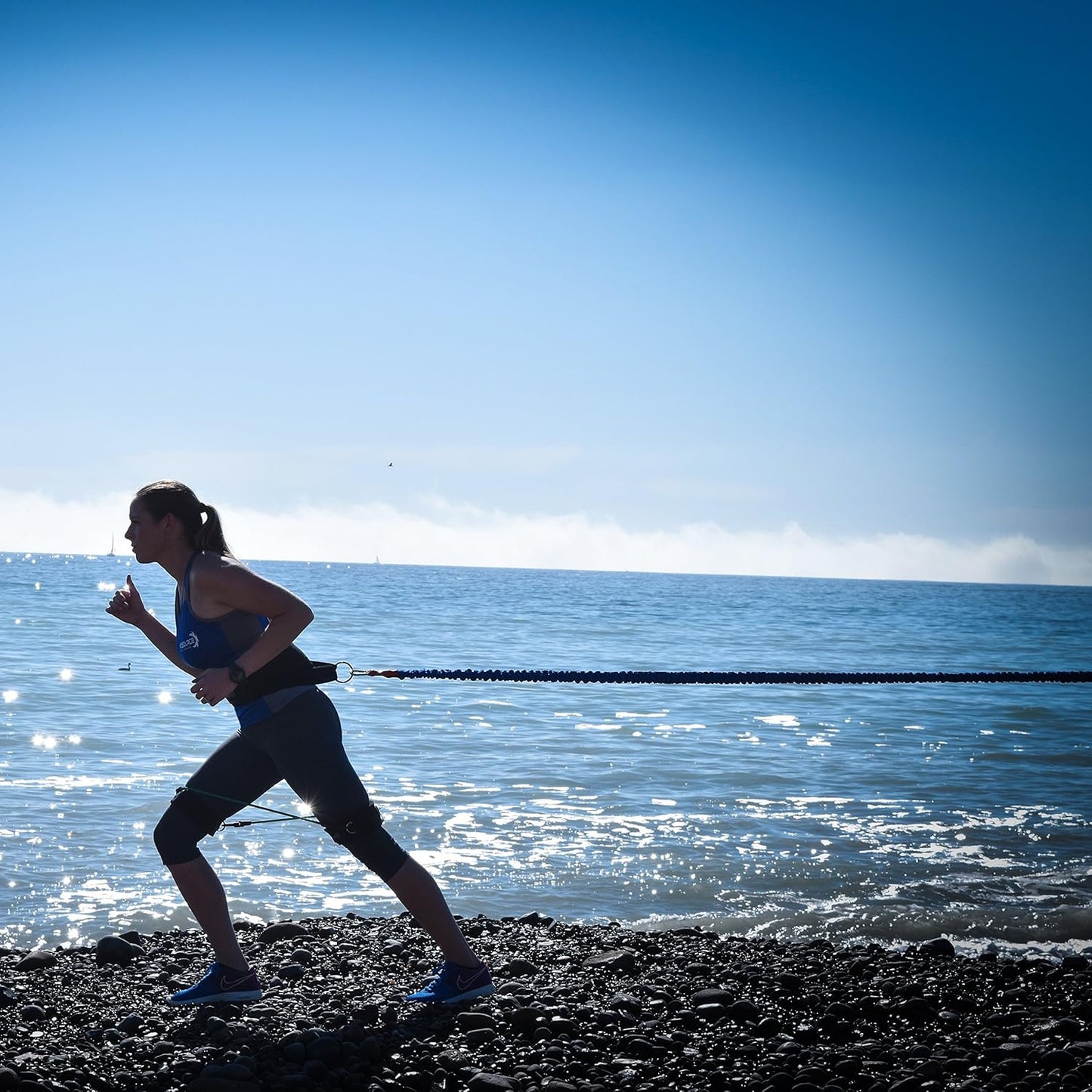 Acceleration Speed Cord Bungee Multi-Sport Resistance Training Kit - Improve Strength, Power, Agility, Vertical Jumping, Sprint Speed – 3 Waist Belt Sizes (S, M, L) Available - Kinetic Bands