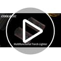 Brown 5-in-1 Torch Lighter with Triple Jet Flame & Tools - Windproof Refillable for Travel & Candle