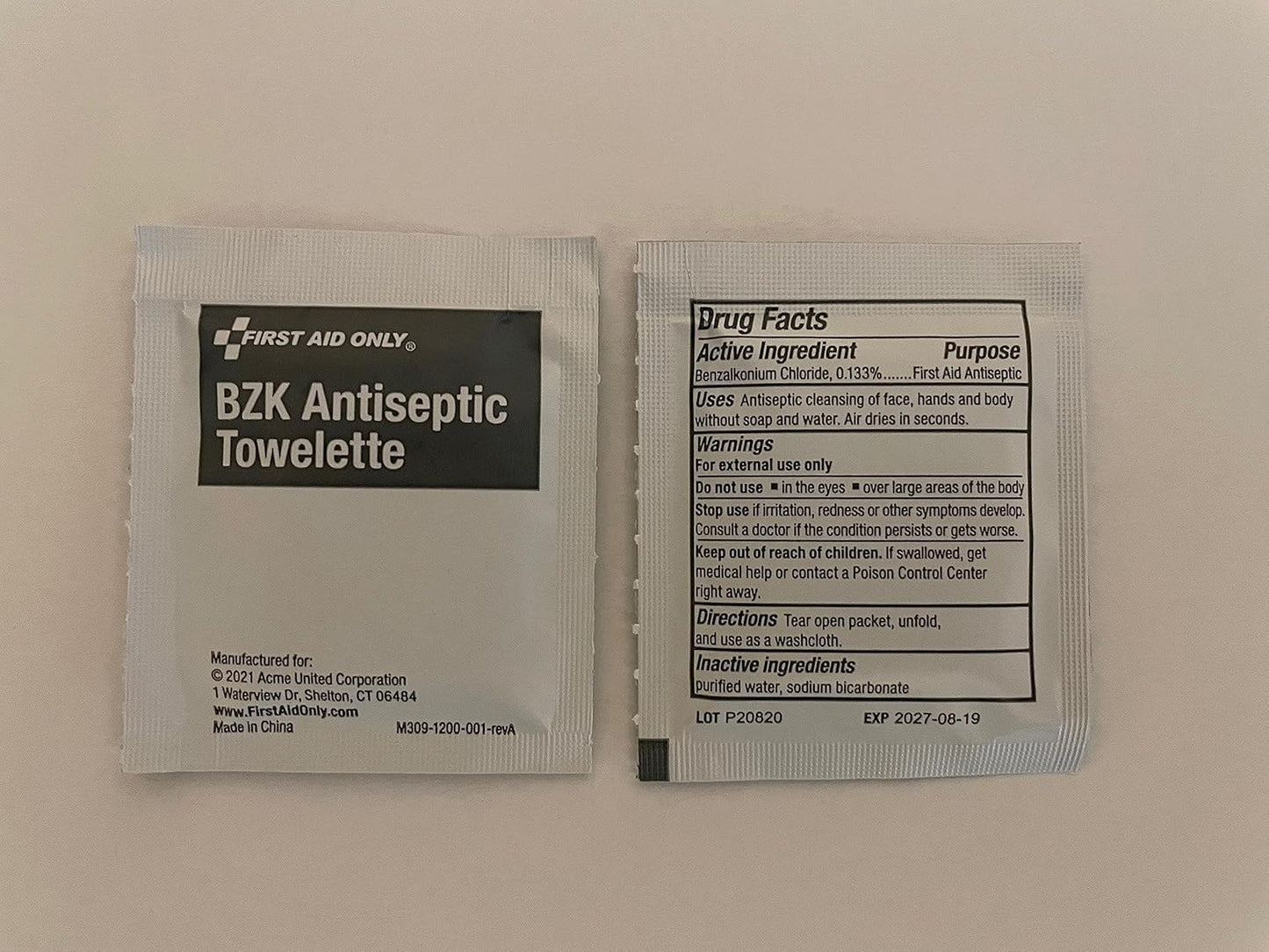 First Aid Only 6060 All-Purpose 10-Person Emergency First Aid Kit for Business, Worksite, Home, and Car, 57 Pieces