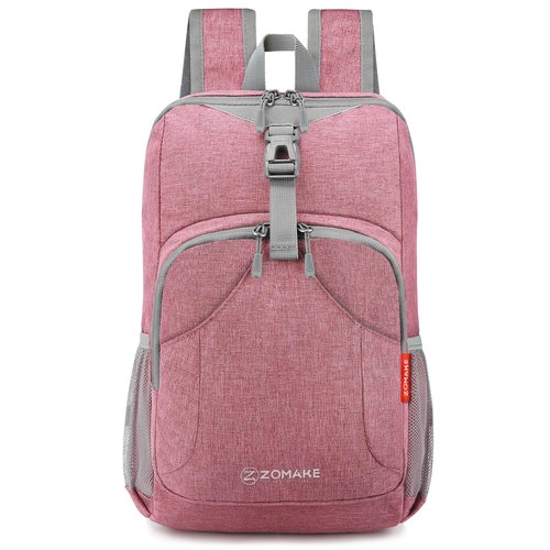 ZOMAKE Ultra Lightweight Backpack 10L, Small Hiking Daypack Water Resistant Travel Daybag Ultra Light Backpacks for Hiking (Pink)
