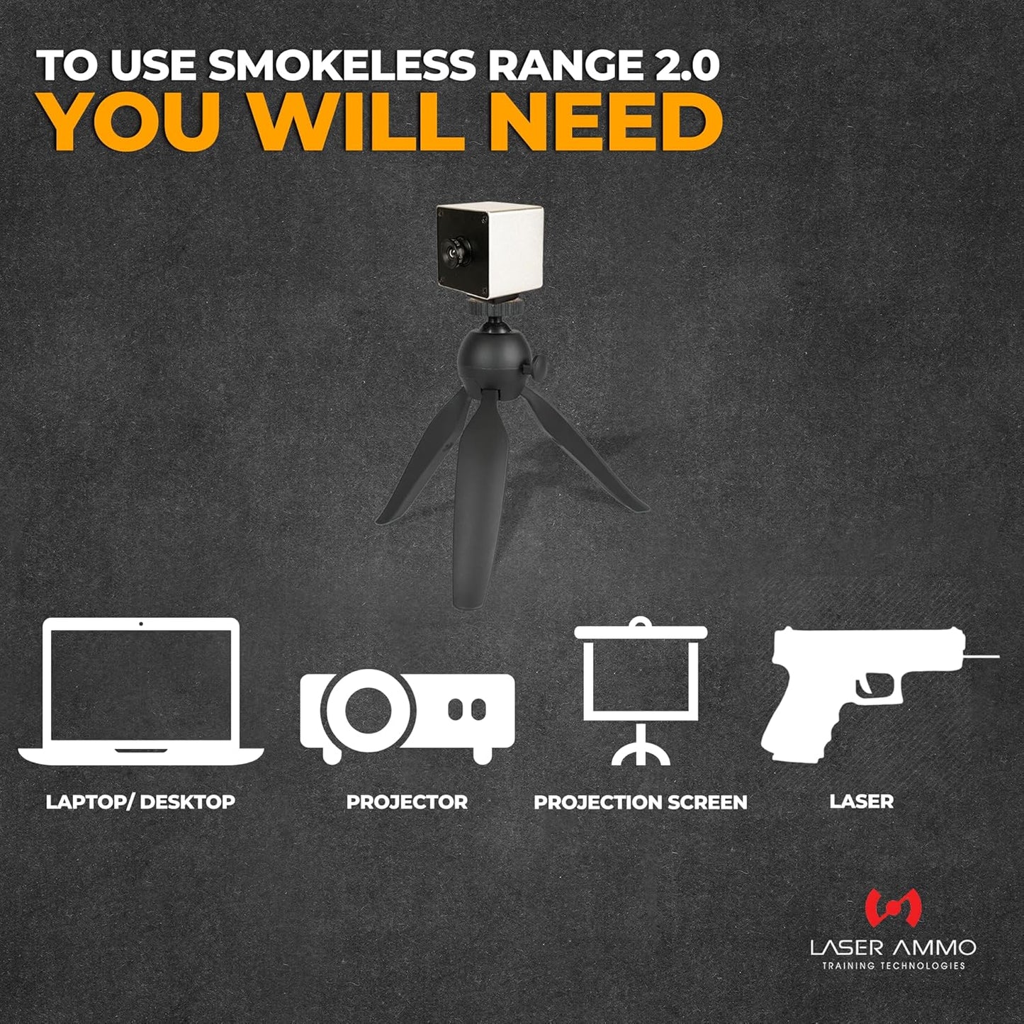 Laser Ammo Smokeless Range Judgmental and Marksmanship Shooting Simulator (Latest Version) for training with your own laser based training simulator in the comfort of your home