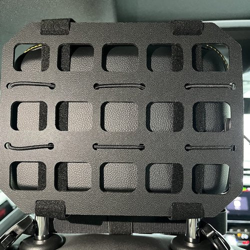 Dotacty Vehicle MOLLE Panel Car Headrest Organizer Seat Back Storage Rack Rigid Insert Panel for Backpack Tactical Accessories Gear Holder Molle Pouches EDC Gadgets Small Tools Pens