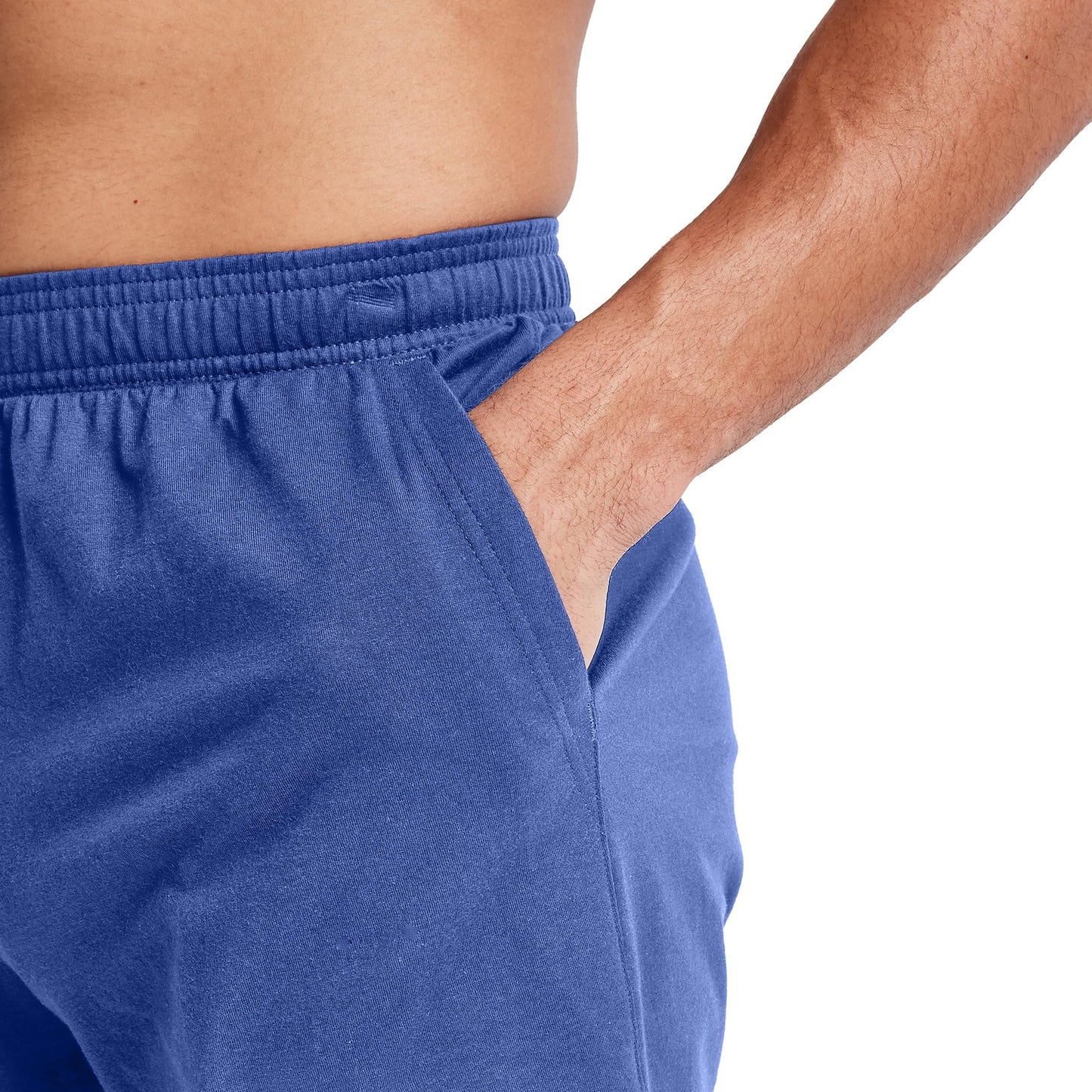 Hanes Men's Originals Cotton Shorts with Pockets, Pull-on Jersey Gym Shorts, 7"