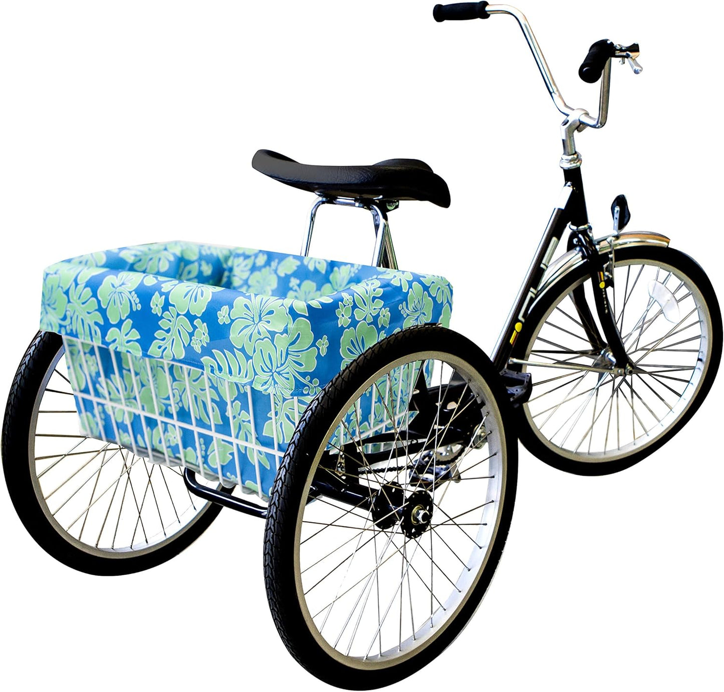 Adult Trike Bicycle Basket Liner, Large Bike Basket Liner, Extra Large Trike Only Rear Basket Liner