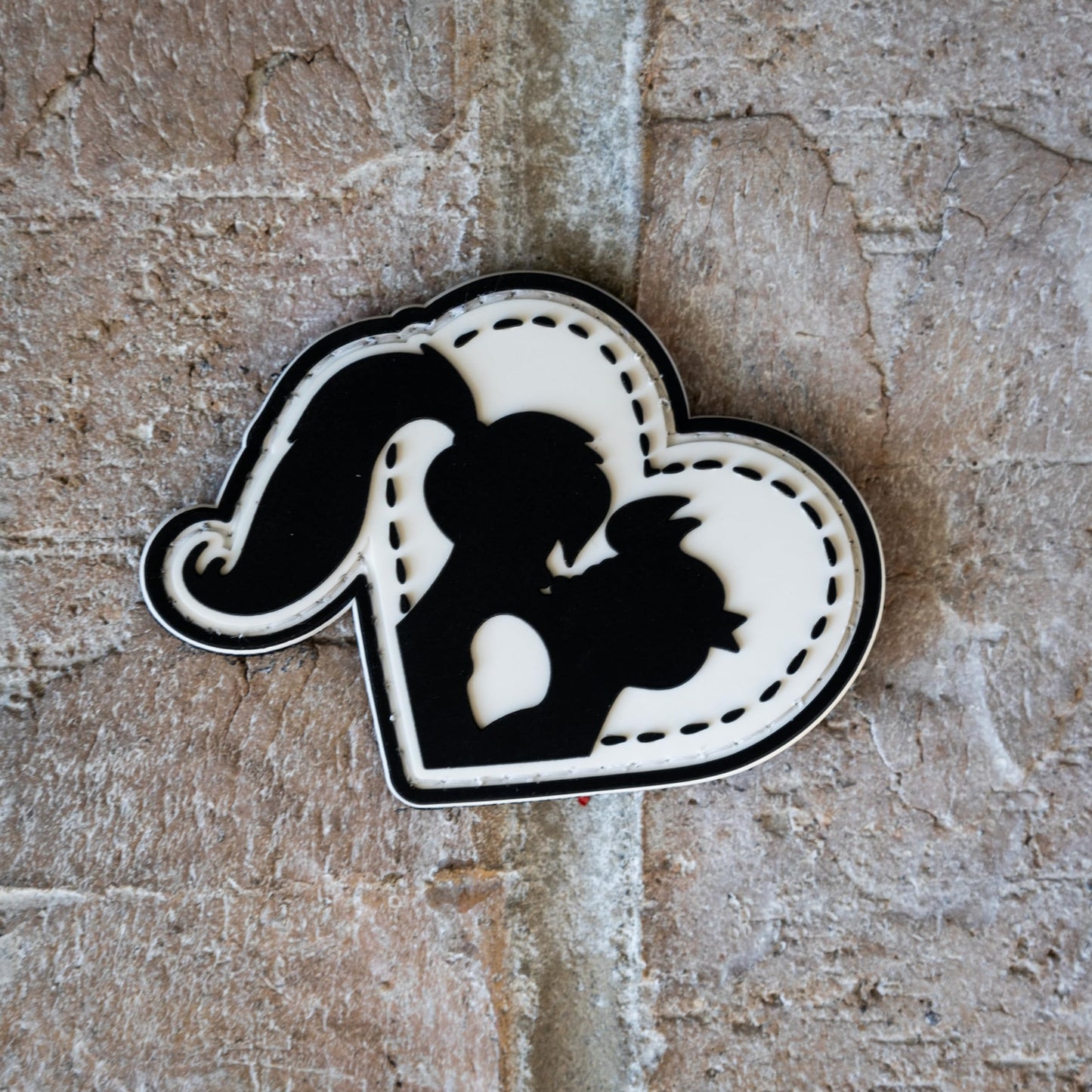 Love Heart - PVC Morale Patch | Hook & Loop Backing