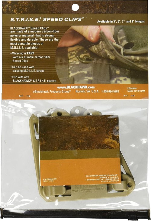 BLACKHAWK Speed Clips (6-Pack #3), Coyote Tan