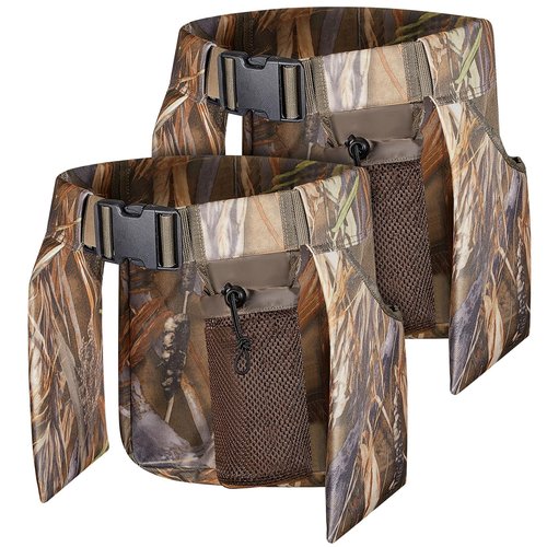 Huhumy 2 Pcs Adjustable Dove Belt with Shell Bags Breathable Dove Hunting Belt Shooting Game Bag with Water Bottle Carrier for Men Gear Field Accessories, 600d Oxford Cloth, 29 x 10.98 x 10 Inch