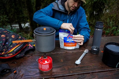 Mountain House Granola with Milk & Blueberries | Freeze Dried Backpacking & Camping Food | 2 Servings & Chili Mac with Beef | Freeze Dried Backpacking & Camping Food | 2-Servings