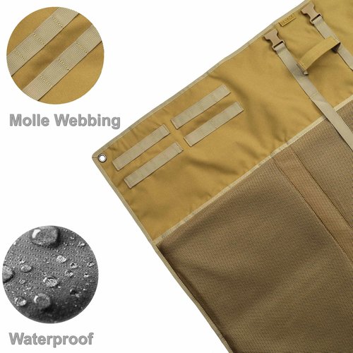 DEYACE Shooting Mats Prone Padded, Extra Large Portable Roll Up Shooting Padded Mat for Range Shooting and Hunting (Tan)