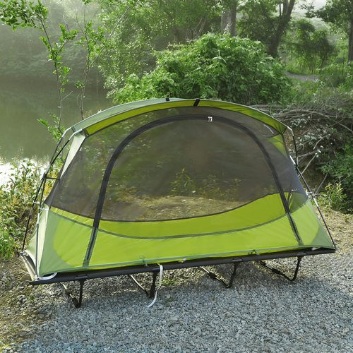 REDCAMP Multifuncational Cot Tent for 1 Person, Folding Camping Tent cot for Adult, Portable Elevated Tent Off The Ground Tent, 76x28x39.5in