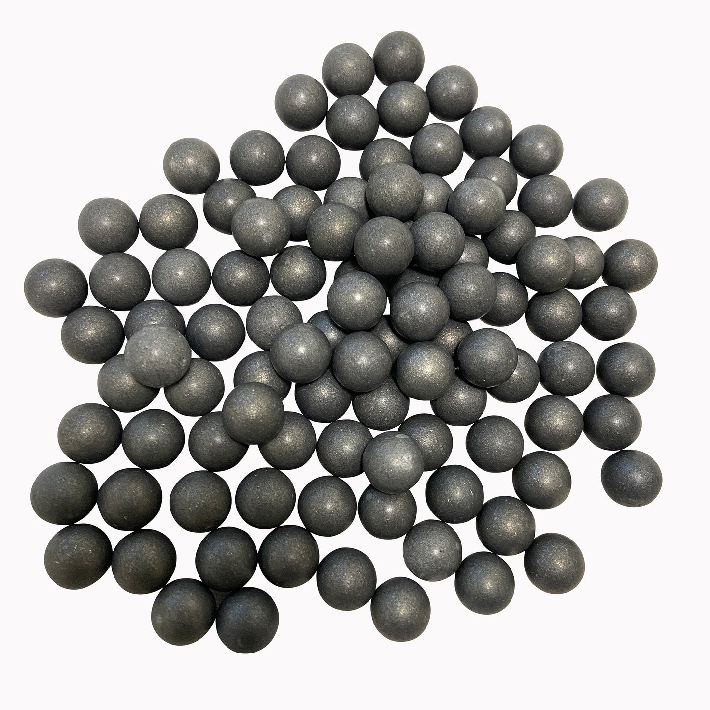 Alien Play 43 Caliber Aluminum Balls 100 X .43 Cal Self Defense Alu Paintball Ammo 1.8 Grams Solid Paintball Rounds (Metallic Grey, Aluminum)