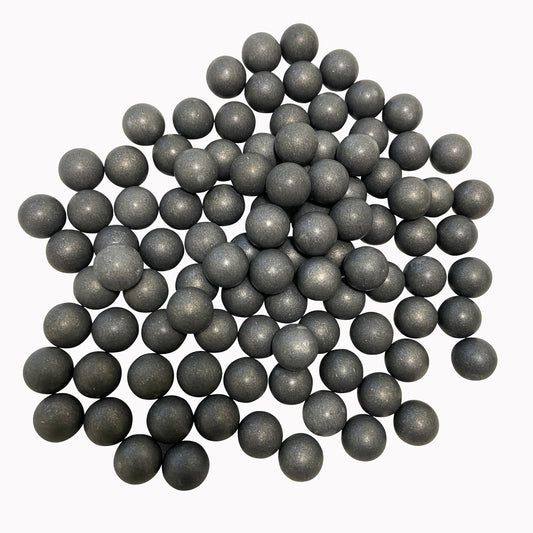 Alien Play 43 Caliber Aluminum Balls 100 X .43 Cal Self Defense Alu Paintball Ammo 1.8 Grams Solid Paintball Rounds (Metallic Grey, Aluminum)
