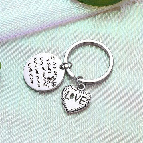 ZQEOU Sister Birthday Keychain Ideas Graduation Jewelry For Big Sister Gift From Brother Stepsister Gift Friendship Gifts For Women Friend Bestie Gifts For Women Best Friend BFF Jewelry