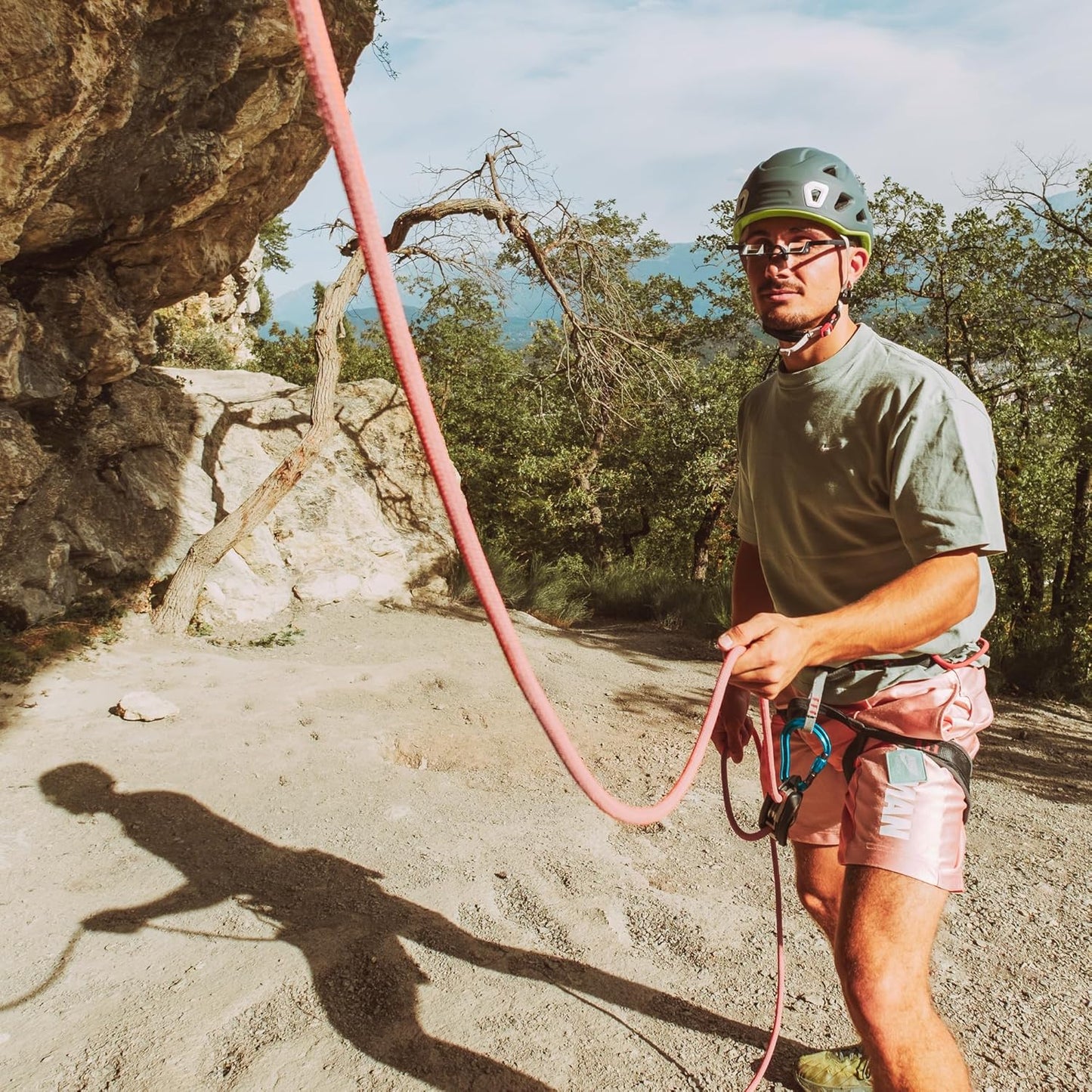 YY Vertical Belay Glasses - Hands-Free Climbing Safety Gear for Rock Climbers
