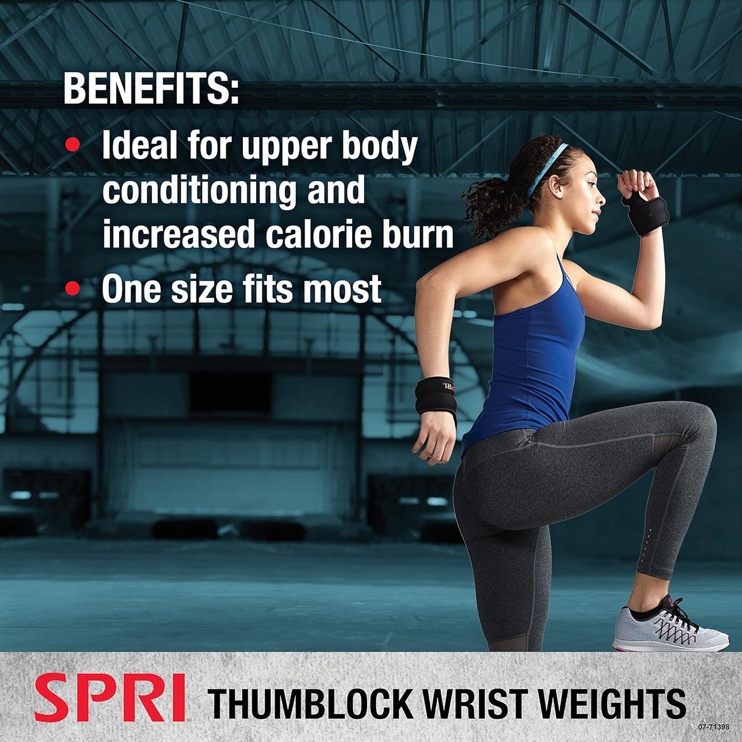Wrist Weights Set for Arm Training - SPRI Thumblock Weights for Men & Women (2lb/4lb)