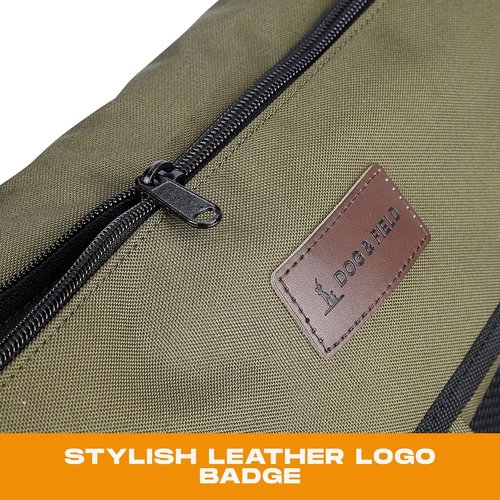 Dog & Field Medium Canvas Bag - Gundog Training Bag with Adjustable Strap, Dog Training Bag for Carrying Dummies, Game & Hunting Accessories, 20 x 16 inches, Olive Green