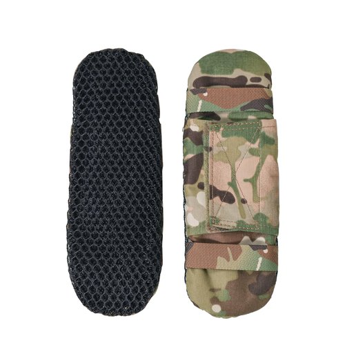 Black Gunpowder Tactical Shoulder Pads 3D Breathable Honeycomb Cooling Pads (MC Camo,1 Pair)