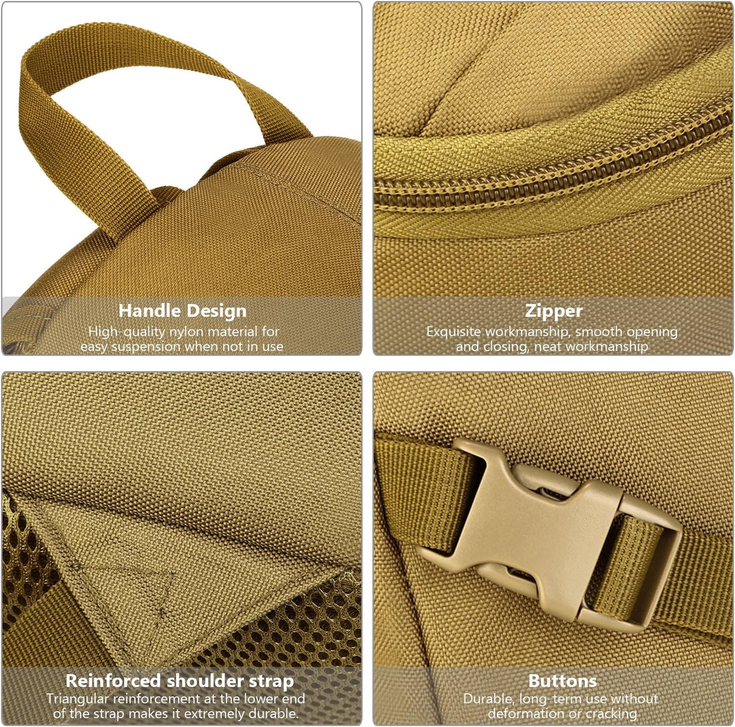 ArcEnCiel 10L/20L Mini X-Small Tactical Backpack MOLLE Daypack Gear Pack Camping Bag with Patch