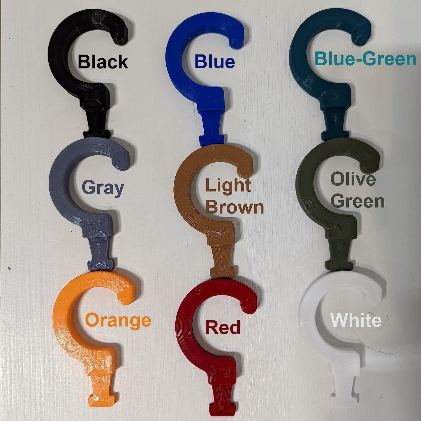 Hammy3DPrints Cobra Buckle Belt Wall Mount Gear Holder Storage Rack Tactical D Ring (Normal, Black)