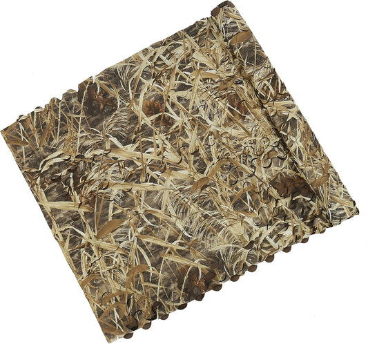 AUSCAMOTEK 300D Durable Camo Netting for Duck Hunting Blinds Brown 5ft×10ft/5ft×13ft/5ft×20ft