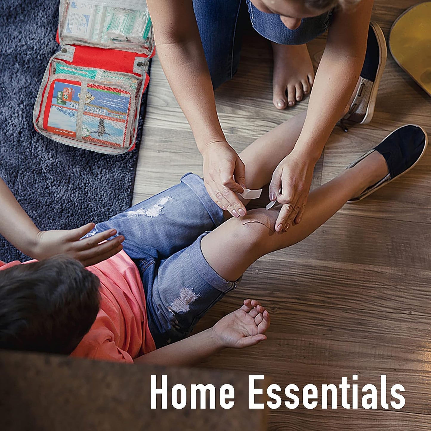 General Medi First Aid Kit - Small Compact First Aid Kit Bag(175 Piece) - Reflective Bag Design- Includes Instant Cold Pack, Emergency Blanket for Travel, Home, Office, Vehicle,Camping