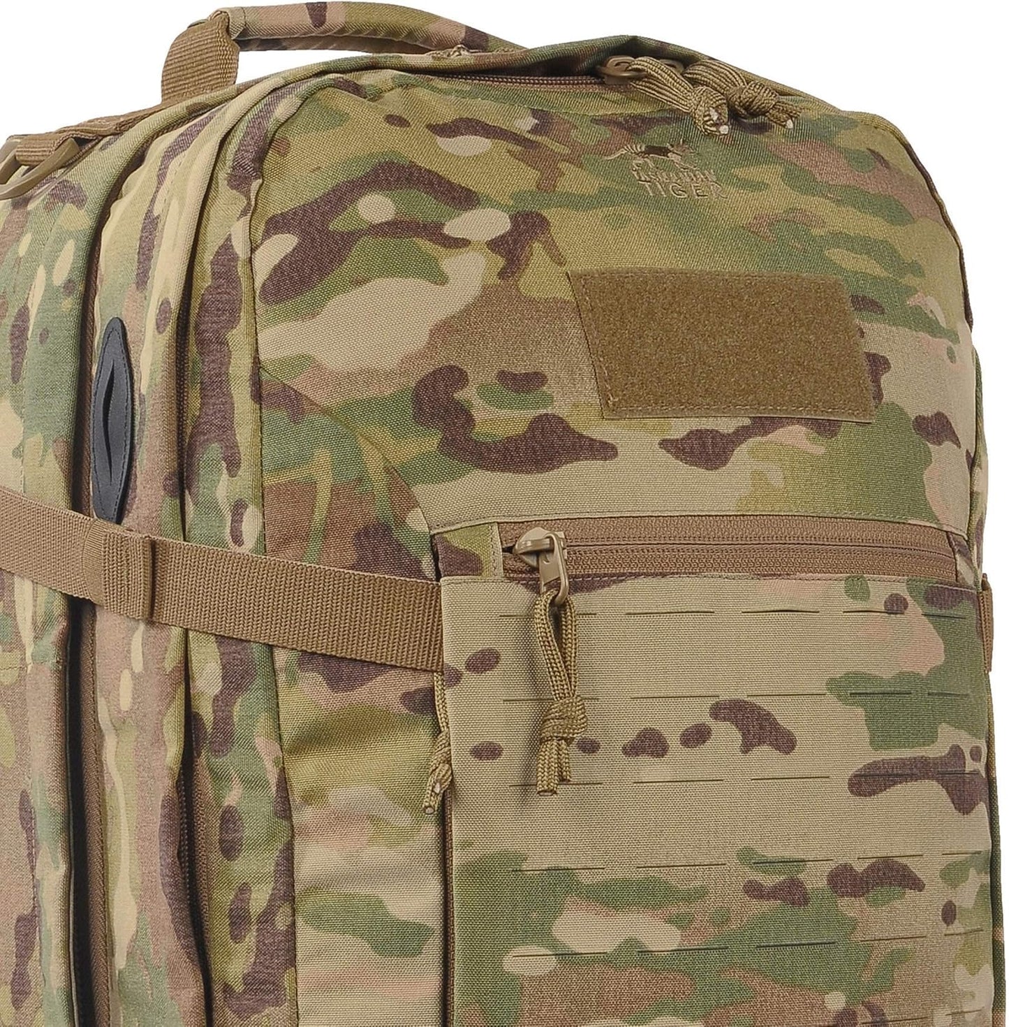 Tasmanian Tiger Mission Pack Mk II, 37L Combat Backpack with Laser Cut MOLLE System, YKK RC Zippers, Olive