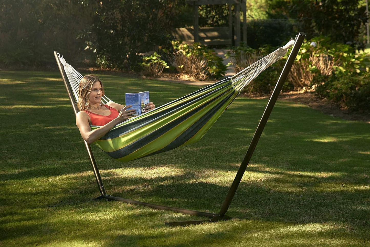 Trekmate Breathable Cotton Fabric Canvas Single Person Brazilian Hammock,for Camping, Outdoors Gear, Backpack, Hiking, Hunting,Backyard