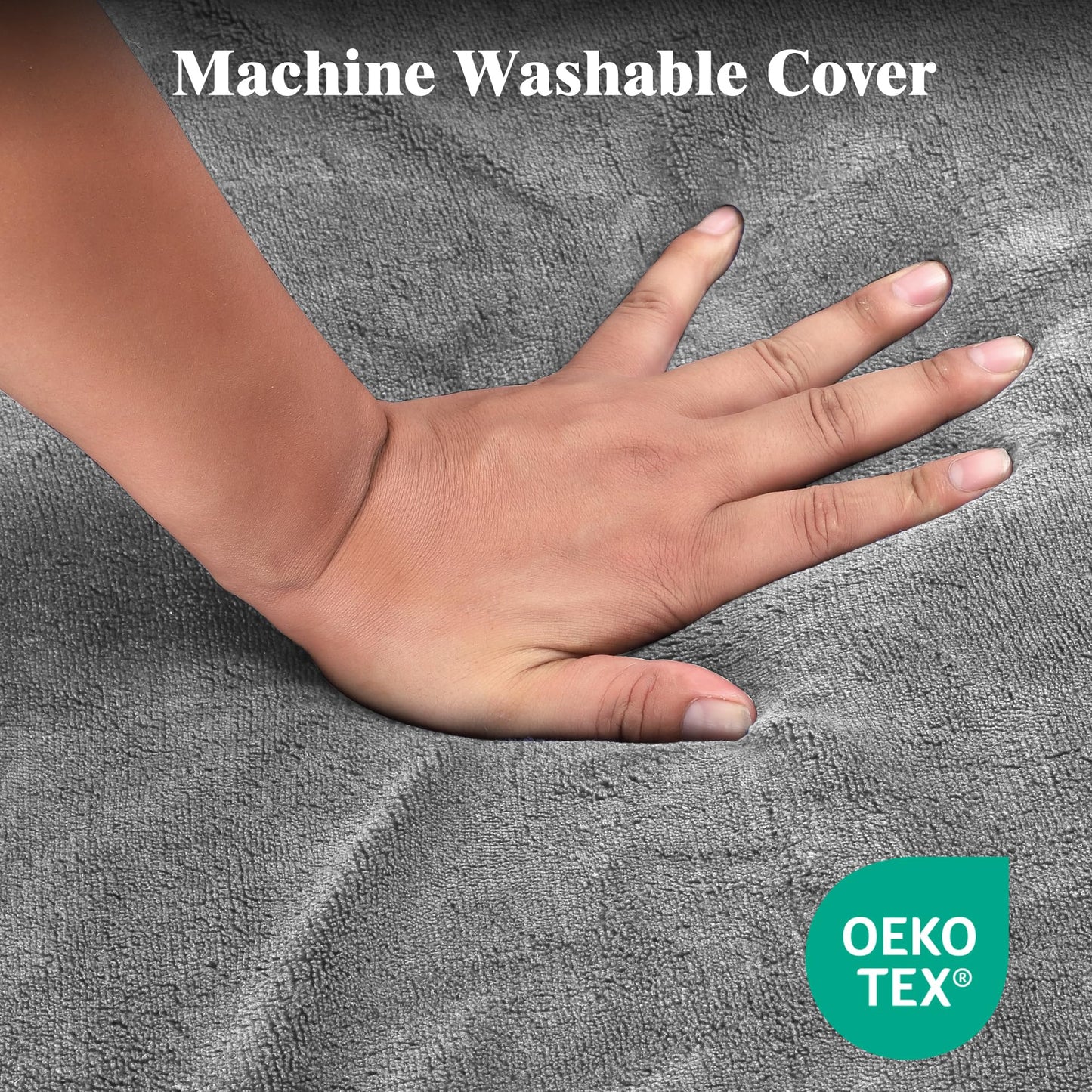 Ferlizer 4" Memory Foam Camping Mattress for Tesla Model 3, 74" x 43", Foldable Car Sleeping Pad with Plush Washable Cover, CertiPUR-US Certified, Grey