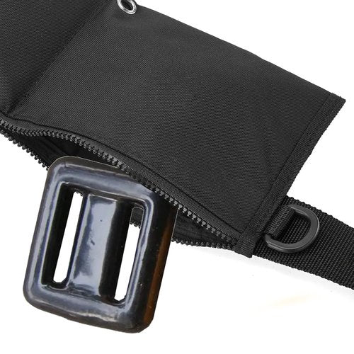 MOPHOEXII 4 Pocket Zippered Scuba Weight Belt-Diving Weight Belt with Release Buckle-fit for Waist 30" to 50"