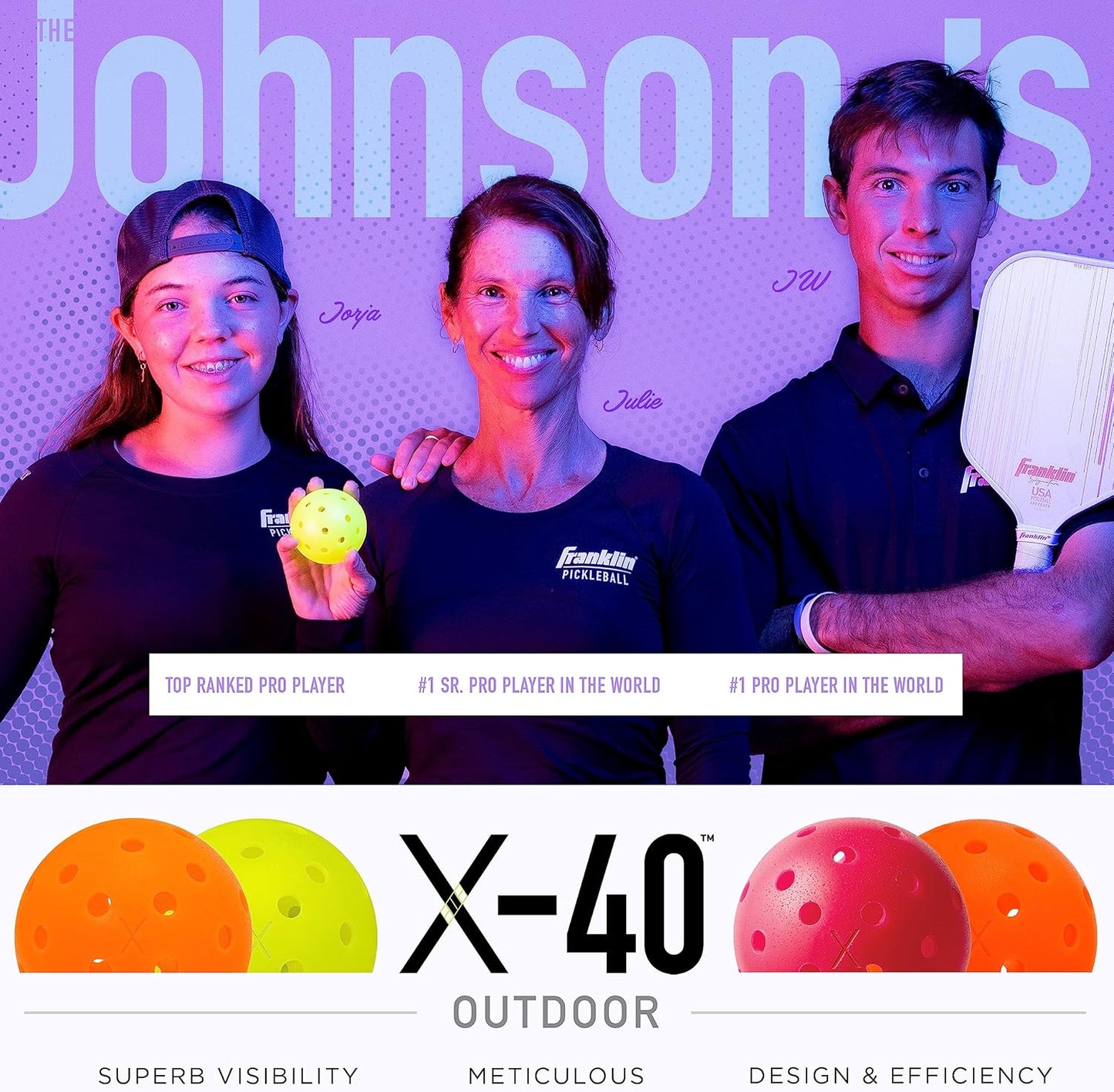 Franklin Sports Pickleball Court Marker Kit - Lines Marking Set with Tape Measure - Official Size Court Throw Down Markers