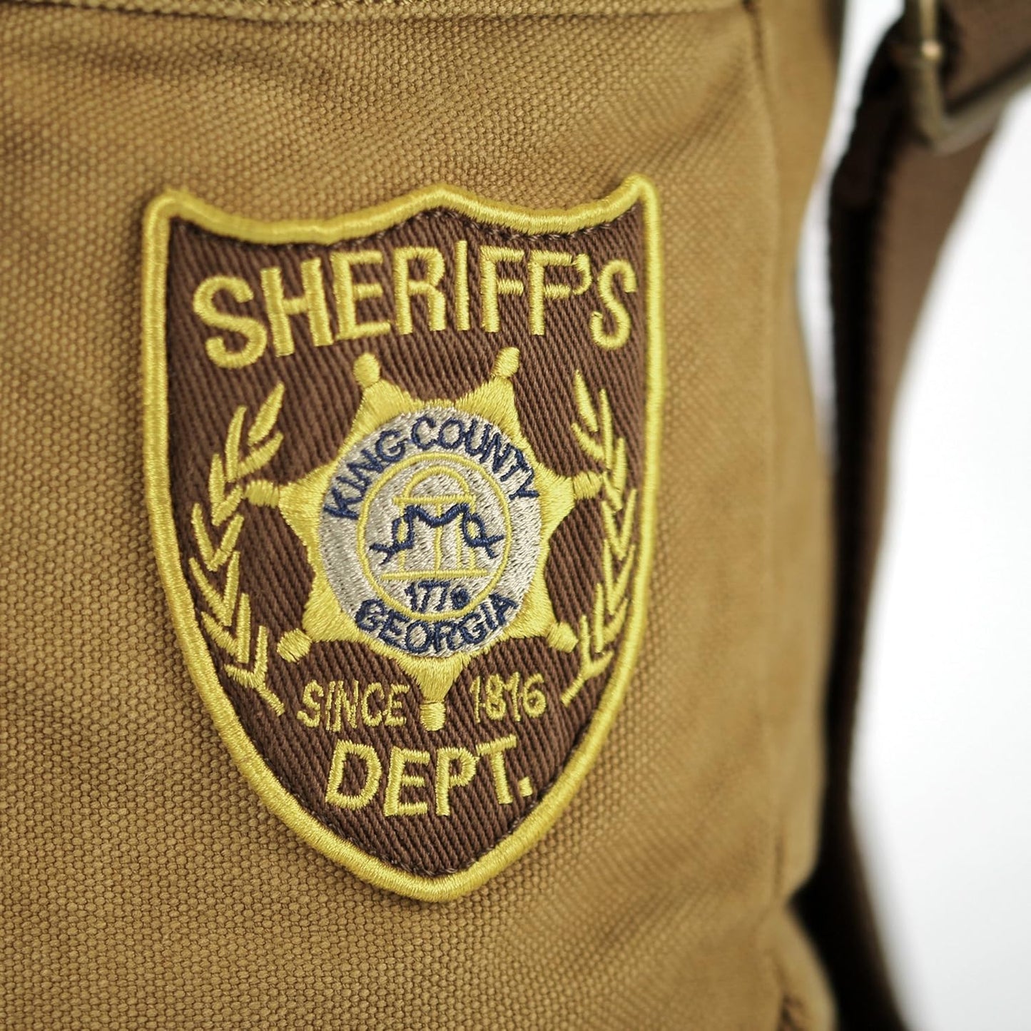 Rick Grimes Sheriff Backpack - The Walking Dead Brown Bag for Fans