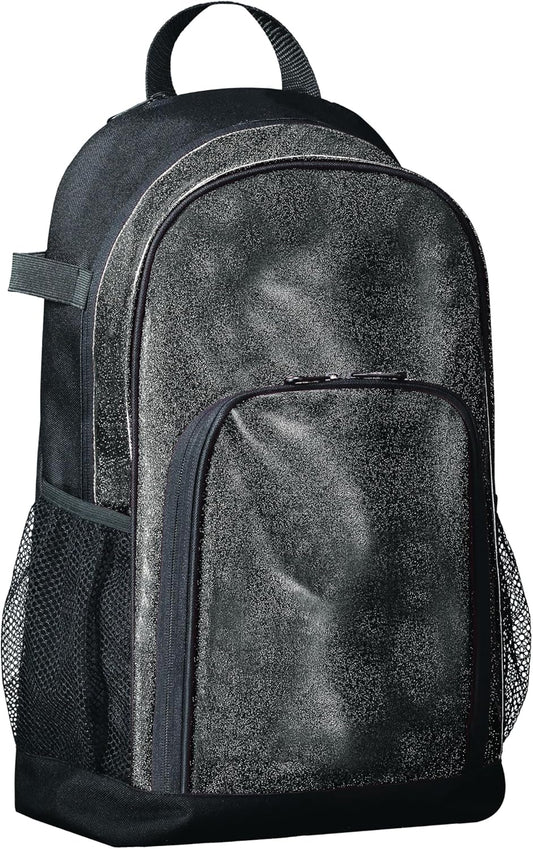 Augusta Sportswear Backpack, Black Glitter/Black, One Size
