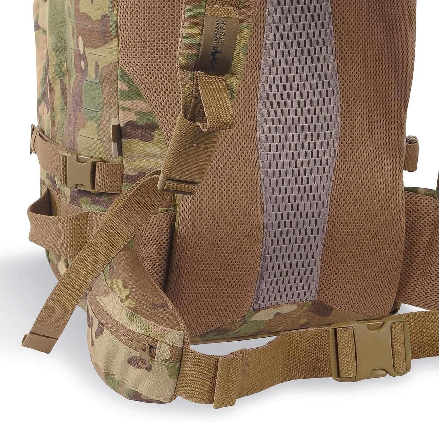 Tasmanian Tiger Mission Pack Mk II, 37L Combat Backpack with Laser Cut MOLLE System, YKK RC Zippers, Olive