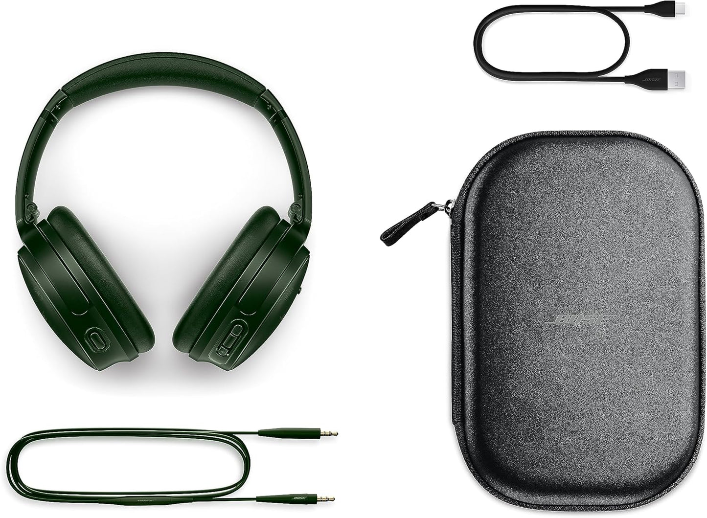 Bose QuietComfort Bluetooth Headphones, Wireless Headphones with Active Over Ear Noise Cancelling and Mic, Deep Bass, Up to 24 Hours of Playtime, Sandstone