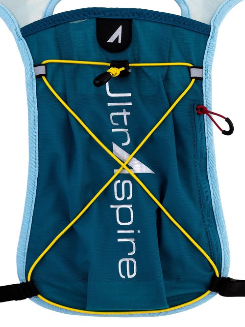 UltrAspire Spry Adult Unisex Lightweight Running Race Vest - 4.0 Blue/Sky, Universal Size with Bladder - 1 L Reservoir