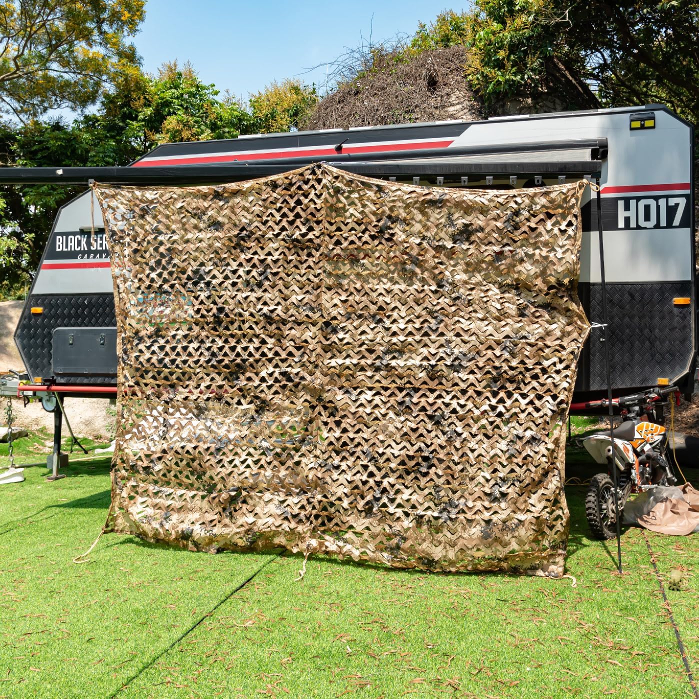 HYOUT Camo Netting Camouflage Net Bulk Roll for Hunting Blinds Ghillie Sunshade, Camping, Military Party Decoration