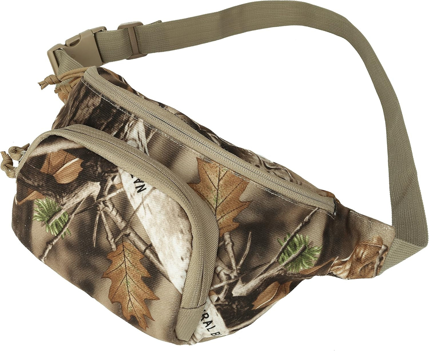 AUSCAMOTEK Hunting Camouflage Fanny Pack for Men - Waterproof Waist Bag for Hunters - Woodland Camo